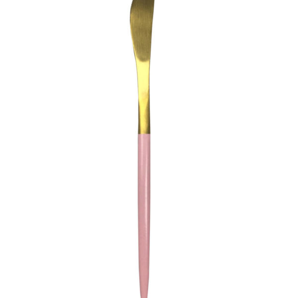 Нож столовый ФРАНКЛИН розово-золотой