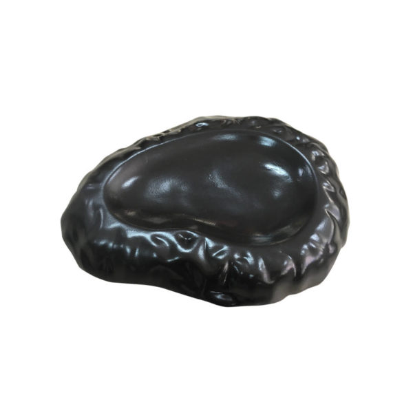 Блюдо ЭВЕРЕСТ черное глянцевое 26*20см овальное керамика