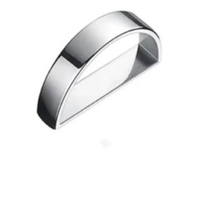 кольцо серебро дуга